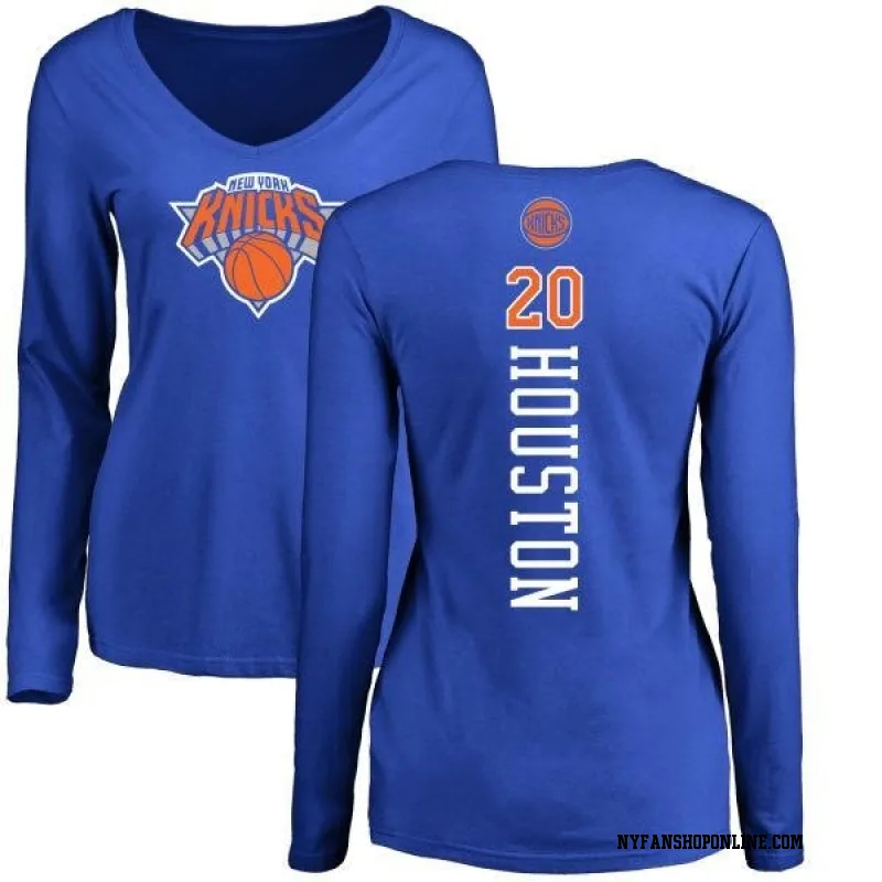 Royal Men's Allan Houston New York Knicks Backer Long Sleeve T-Shirt