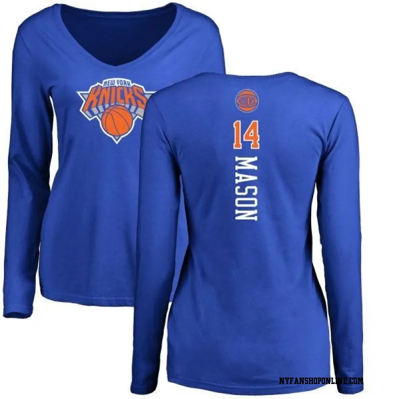 Royal Men's Anthony Mason New York Knicks Backer Long Sleeve T-Shirt